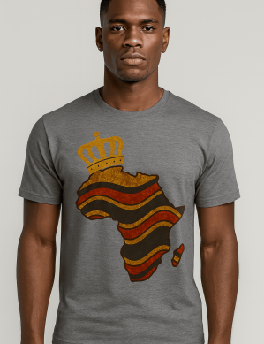 T Shirt Round Neck - Africa Crown