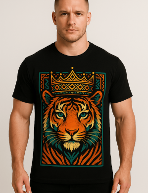T Shirt Round Neck - Tiger King